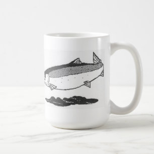 Caneca de café salmon do rio