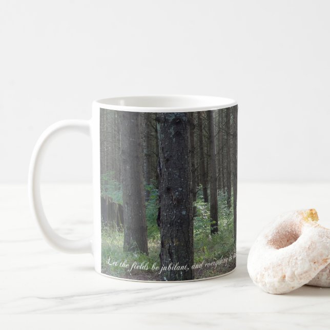Caneca De Café Salms 96:12 Inspiracional (Com Donut)