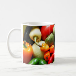 Caneca De Café Salsa Vegetais, Tomate, Pimentos, Cebola Tomatillo