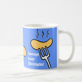 Caneca De Café Salsicha design. Personalize.