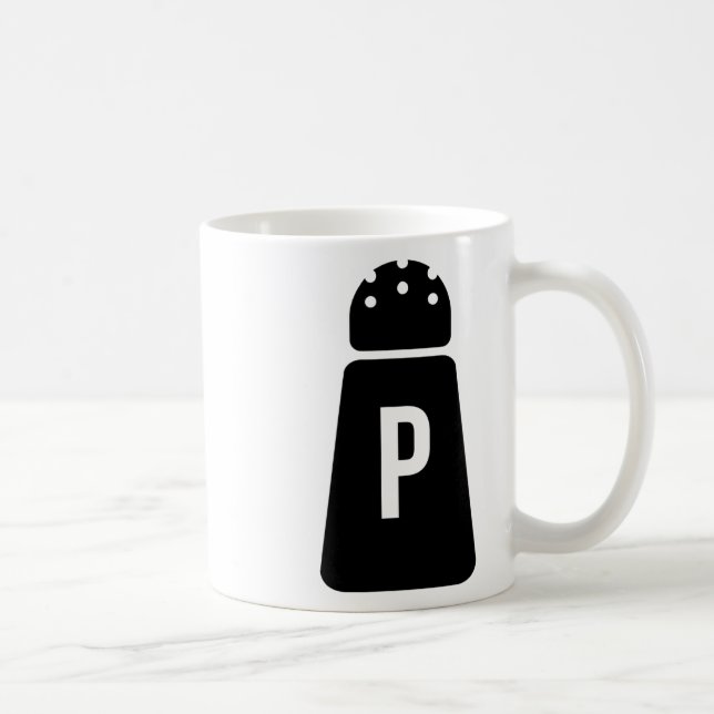 Caneca De Café Salt E Pepper Agitam Casais Engraçados (Direita)
