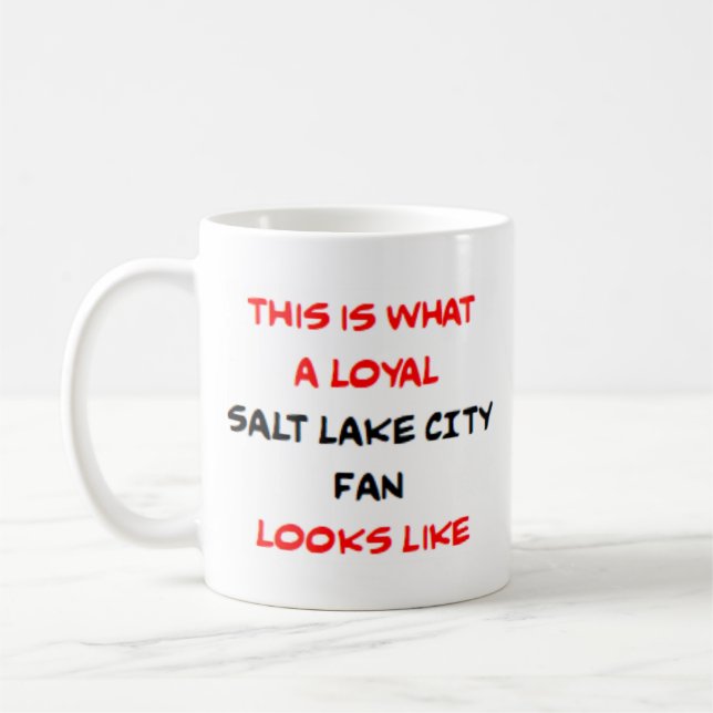 Caneca De Café salt lake city fan, loyal (Esquerda)