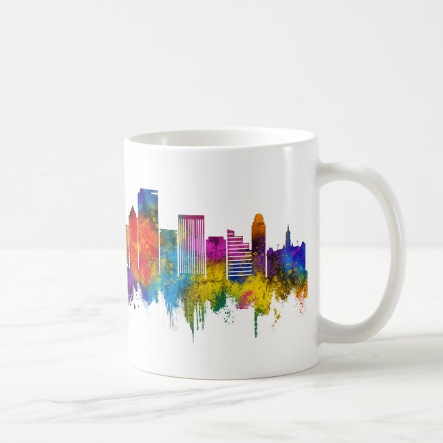 Caneca De Café Salt Lake City Utah Skyline (Direita)