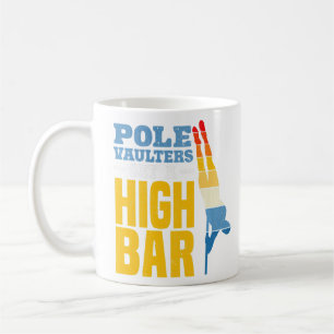Caneca De Café Saltadores De Polos Definem Cofre De Polos De Alto