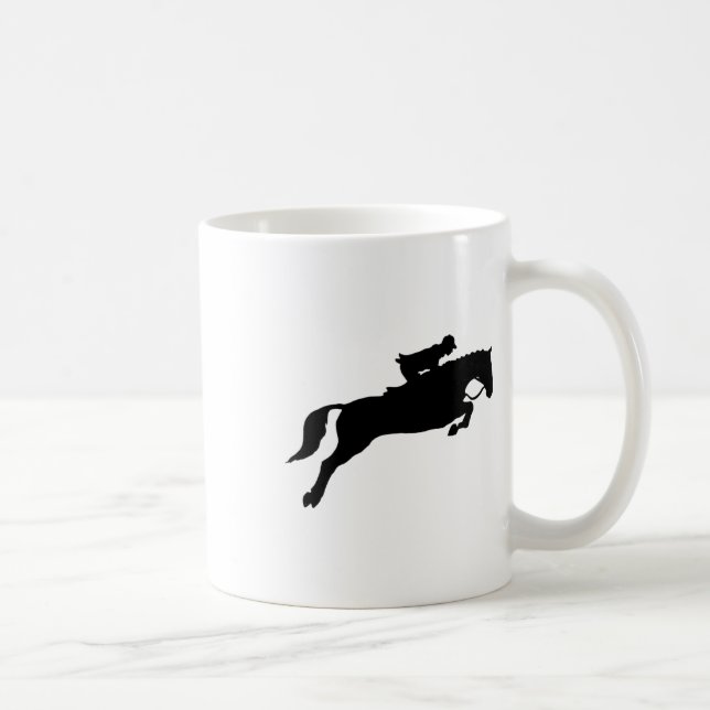 Caneca De Café Saltando Galopando Cavalo Corrente (Direita)