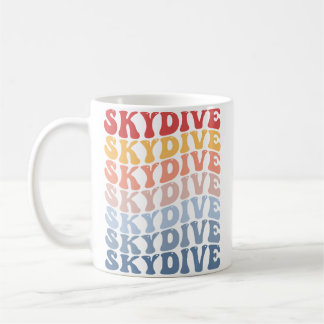 Caneca De Café Saltar de Paraquedas Groovy Skydiving