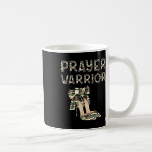 Caneca De Café Saltos altos camuflados de guerreiro da oração Arc
