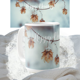 Caneca De Café Saltos Secos Garland no Fundo de Neve