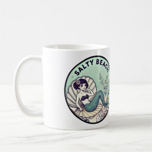 Caneca De Café Salty Beach Mermaid