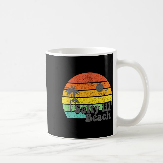 Caneca De Café Salty Lil Beach Retro Vacation Funny Summer Quote  (Direita)
