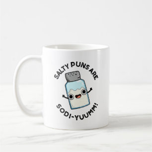 Caneca De Café Salty Puns São Sal Sodi-yummm Engraçado Sal Sódio 