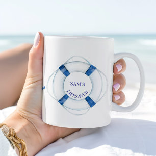 Caneca De Café Salva a Vida do Anel e Salva a Vida do Ancorador