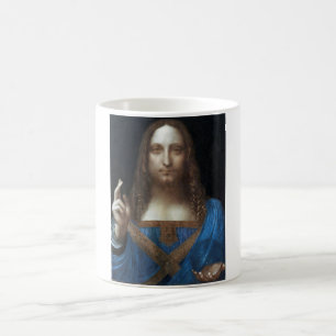 Caneca De Café Salvador Mundi, Cristo de Jesus, Leonardo da Vinci
