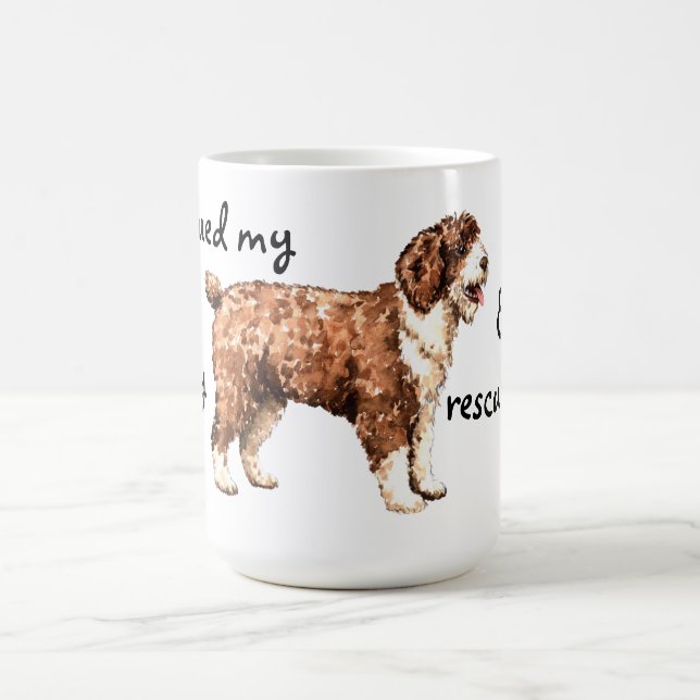 Caneca De Café Salvamento do Cão de Água Espanhol (Centro)