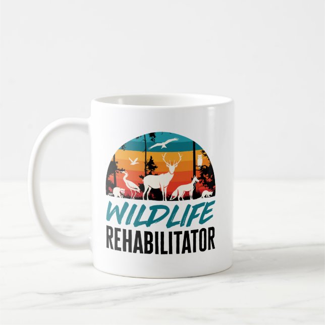 Caneca De Café Salvamento do Reabilitador da Vida Selvagem (Esquerda)