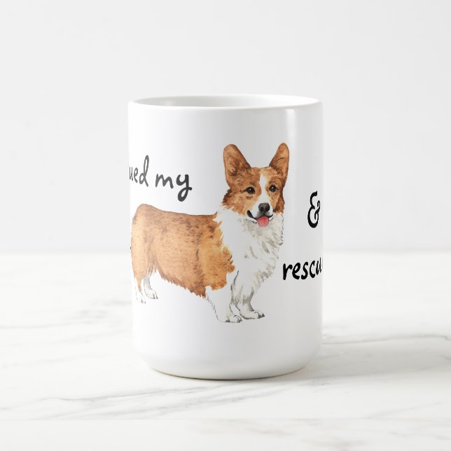 Caneca De Café Salvamento Pembroke Welsh Corgi (Centro)