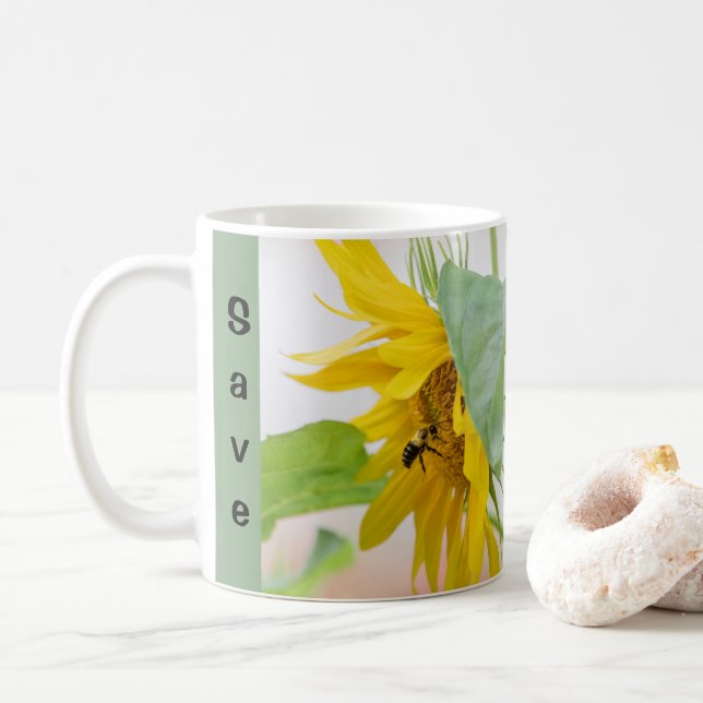 Caneca De Café Salvar As Abelhas (Com Donut)