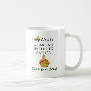 Caneca De Café Salvar as abelhas agridem junto