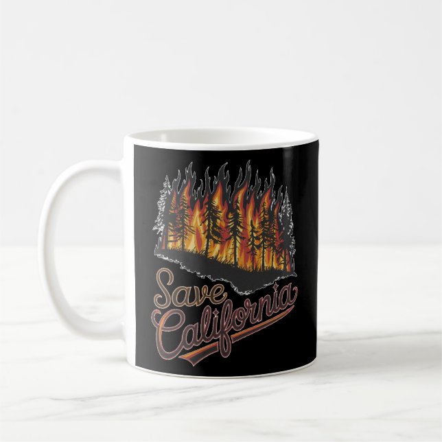 Caneca De Café Salvar Califórnia (Esquerda)