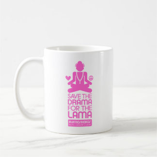 Caneca De Café Salvar o drama para a Lama - rosa quente