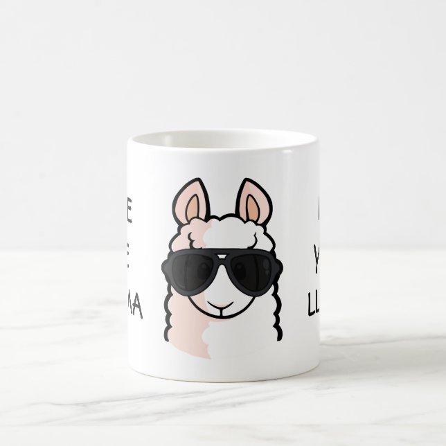 Caneca De Café Salvar o drama para seu lama (Centro)