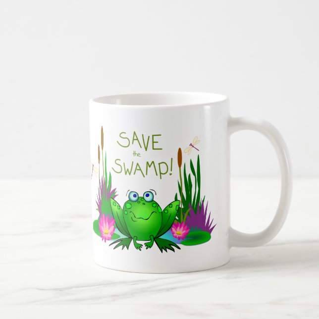 Caneca De Café Salvar o pântano Twitchy o sapo (Direita)