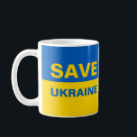 Caneca De Café Salvar o pavilhão ucraniano da Ucrânia<br><div class="desc">Salvar o pavilhão ucraniano da Ucrânia</div>