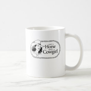 Caneca De Café Salvar um cavalo. Monte um cowgirl.