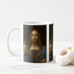 Caneca De Café Salvator Mundi de Leonardo da Vinci (Jesus Cristo)