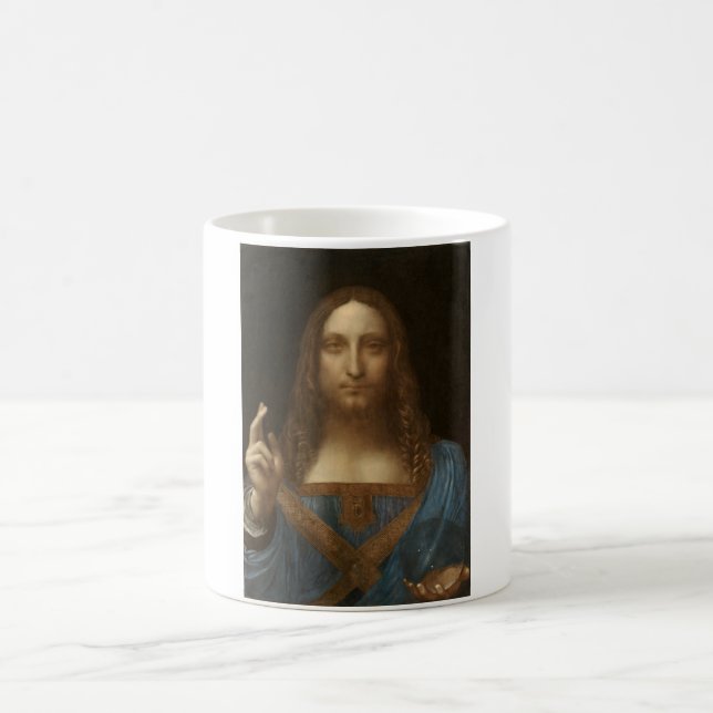 Caneca De Café Salvator Mundi (Salvador do Mundo) (da Vinci) (Centro)