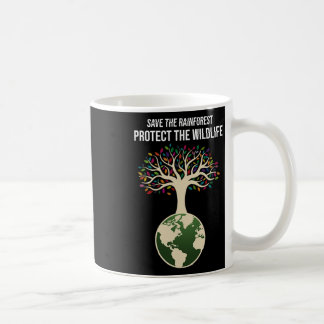 Caneca De Café Salve A Floresta Tropical Protege A Vintagem Selva
