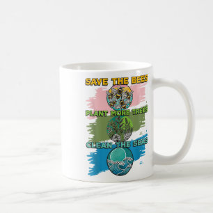 Caneca De Café Salve abelhas Plantações Limpas Seas Ambientais Pr
