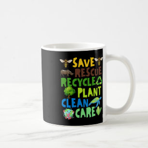 Caneca De Café Salve Abelhas Salvando Animais Reciclar Plastict E