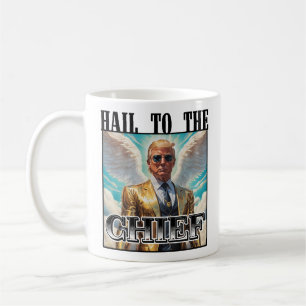 Caneca De Café Salve ao chefe - Trump 2024