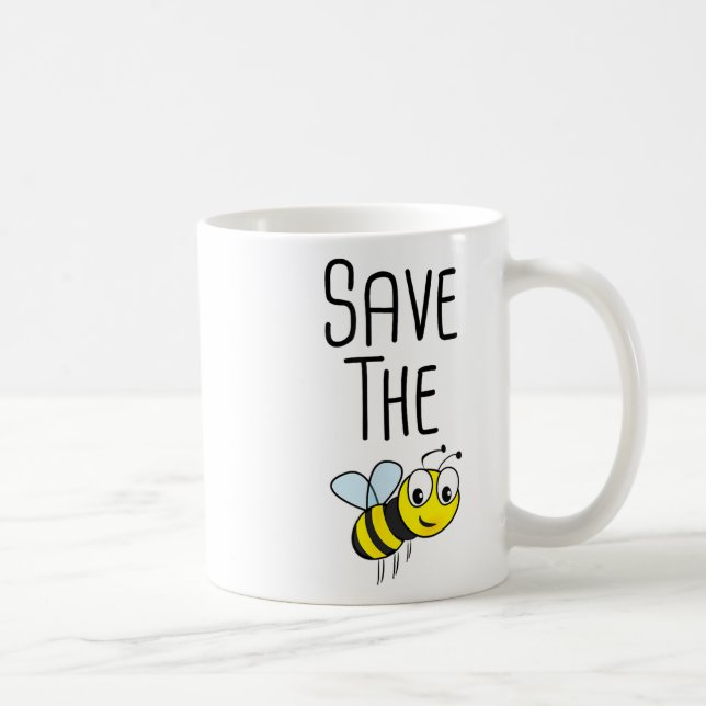 Caneca De Café Salve As Abelhas - Beeke De Proteção Ambiental (Direita)