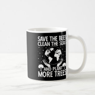 Caneca De Café Salve As Abelhas Limpe A Planta Do Mar Mais Árvore