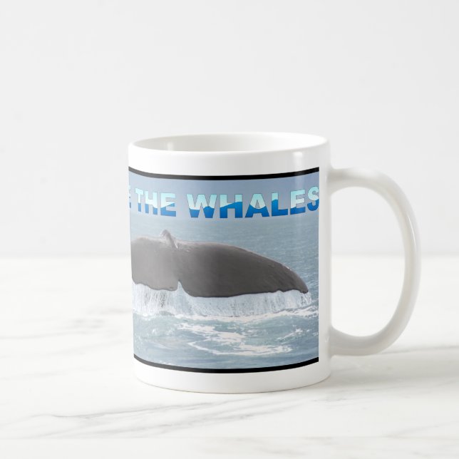 Caneca De Café Salve as Baleias (Direita)