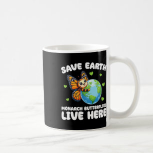 Caneca De Café Salve As Borboletas Da Terra Vivem Aqui Na Terra