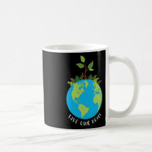 Caneca De Café Salve nosso Home Earth Day 2025 Eco Pro Environmen