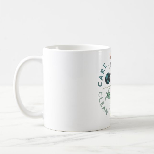 Caneca De Café 🌎💚 Salve nosso planeta 🌿 (Esquerda)
