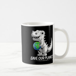 Caneca De Café Salve nosso planeta Terra Trex Environment Kidstod