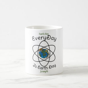 Caneca De Café salve nosso planeta, todo dia é dia da Terra, cost