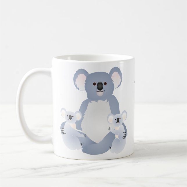 Caneca De Café Salve o Coala e suas Florestas (Esquerda)