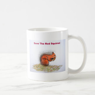 Caneca De Café Salve o esquilo vermelho