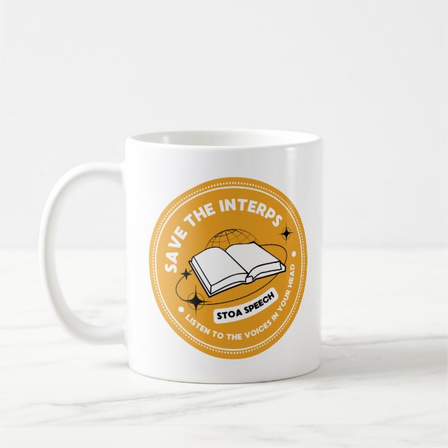 Caneca De Café Salve o Interps Mug (Esquerda)