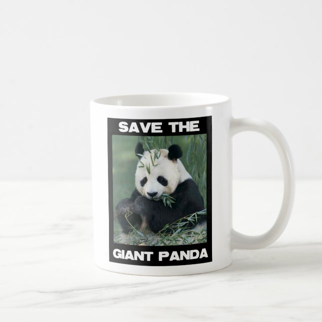 Caneca De Café Salve o Panda Gigante (Direita)