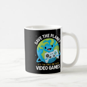 Caneca De Café Salve O Planeta É O Único Com Videos games