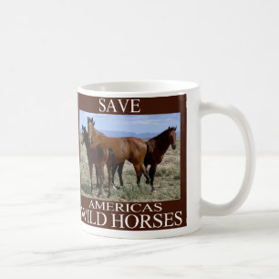 Caneca De Café Salve os Cavalos Selvagens