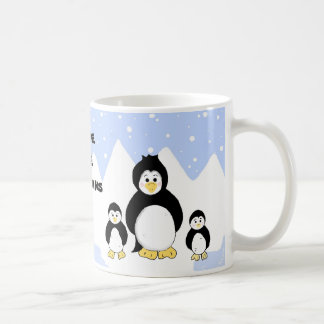 Caneca De Café Salve os Pinguins