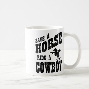 Caneca De Café Salve Um Cavalo De Um Vaqueiro - Cópia